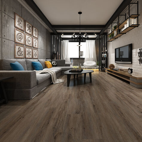 White oak shop vinyl plank flooring